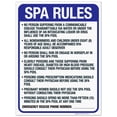 thumbnail image 1 of Wyoming Spa Rules Sign, Complies With State Of Wyoming Pool Safety Code, 18x24 Corrugated Plastic, 1 of 7