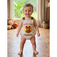 thumbnail image 4 of RUINIXCW Baby Thanksgiving Romper Letter Turkey Embroidered Sleeveless Overalls, 4 of 8