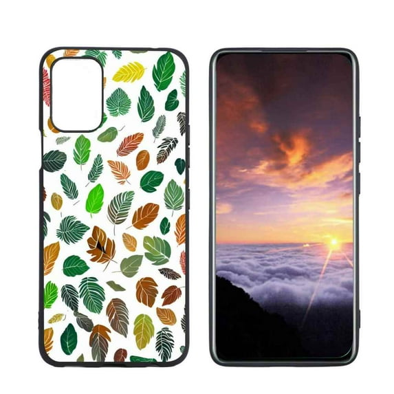 Compatible with LG K42 Phone Case, Leaves-167 Case Men Women, Flexible Silicone Shockproof Case for LG K42