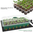 thumbnail image 3 of JORKING Seedling Trays Seed Starter Tray, 5-Pack 200 Cells Mini Propagator Plant Greenhouse Grow Kit with Humidity Vented Domes and Base for Seeds' Starting, Green, 3 of 7