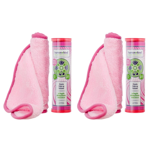Paño desmaquillante Human+Kind Miracle Super Soft, paquete de 2