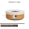 thumbnail image 4 of MOALCOFER 28'' Round Concrete Fire Pit Table,Dual-Texture Design with Lava Rocks and Cover, 4 of 7
