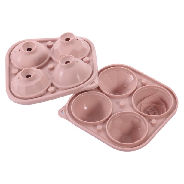 Juego De 4 Tapas De Silicona Con Rejilla Para Alimentos, Redondas, 6,8 Cm, Fáciles De Usar | Hielo/Cócteles/Postres 4 En 1 (13,5 X 13,5 Cm)
