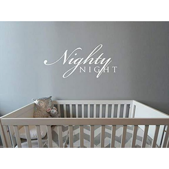 Nighty Night Baby Nursery Vinyl Wall Art Sticker Decal Graphic Home Decor