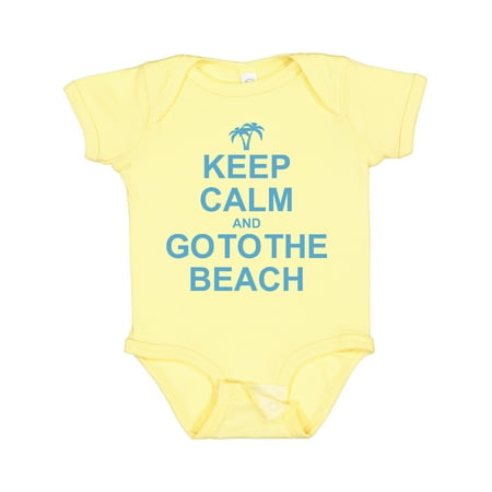 

Inktastic Keep Calm Go to the Beach Gift Baby Boy or Baby Girl Bodysuit