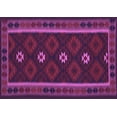 thumbnail image 1 of Ahgly Company Indoor Rectangle Oriental Purple Traditional Area Rugs, 2' x 5', 1 of 4