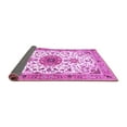 thumbnail image 2 of Ahgly Company Indoor Rectangle Medallion Purple Traditional Area Rugs, 6' x 9', 2 of 4