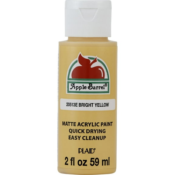 Peinture acrylique mate Apple Barrel Colors, 2 fl oz (59 mL), Jaune vif