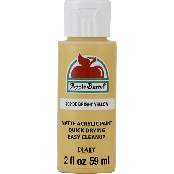 Peinture acrylique mate Apple Barrel Colors, 2 fl oz (59 mL), Jaune vif