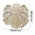 thumbnail image 2 of Yzans Wood Serving Platter for Parties Cold Cuts Snacks,Octopus Design Versatile Tray, 2 of 4