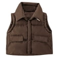 thumbnail image 2 of Cowsor Kids Winter Zipper Puffer Vest Lightweight Sleeveless Outwear Puffy Vests, 2 of 6