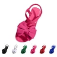 thumbnail image 2 of AUDeals Women’s Ankle Strap Bowknot Flat Sandals Open Toe Dressy Slip On Summer Beach Holiday Casual Shoes (Hot Pink, 7.5), 2 of 7