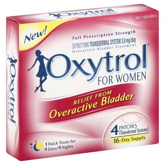 Oxytrol for Women Overactive Bladder Patch 4 ea