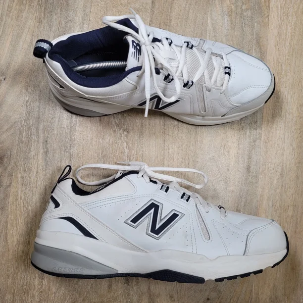 New Balance Mens 608 V5 MX608WN5 White Casual Shoes Sneakers Size 11 2E Wide