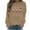 Khaki, variant on Nmnitkp Womens Tops Christmas Fleece Sweaters Long Sleeve Fuzzy Sweatshirts Holiday Graphic Shirts Red,L