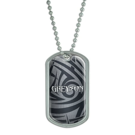Male Names - Greyson - Dog Tag