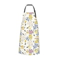 thumbnail image 2 of Picia Wildflower Honeybee Waterproof Apron for Unisex Adult - Adjustable Bib Apron with Pockets, Ideal for Cooking, Gardening, Painting, and Household Chores, 2 of 9