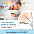 thumbnail image 3 of OttLite LED Soft Touch Desk Lamp - 3 Brightness S, 3 of 6