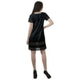 thumbnail image 3 of Moomaya Tunique à Manches Courtes Robes de Cocktail pour Femmes Robe en Coton Uni Extensible, 3 of 5