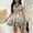 Black, variant on Women's Elegant V-Collar Striped Short Sleeve Shift Dress, A-Line Summer Casual Day Dress Black,XXL
