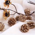 thumbnail image 2 of Decoraciones navideñas, piñas doradas de Navidad, flores secas, decoración de árbol de Navidad, colgantes, venta al por mayor, gadgets de bricolaje, 2 of 5