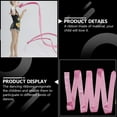 thumbnail image 2 of SEWACC 4 Pcs Ruban de Gymnastique Ruban Bois Rose Accessoires de Danse Rythmique, 2 of 8