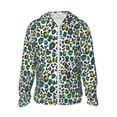 thumbnail image 1 of Fotbe Green Leopard Chaqueta con Protección Solar UPF 50+ para Hombre y Mujer, Camisa con Capucha y Bolsillos-XX-Large, 1 of 7
