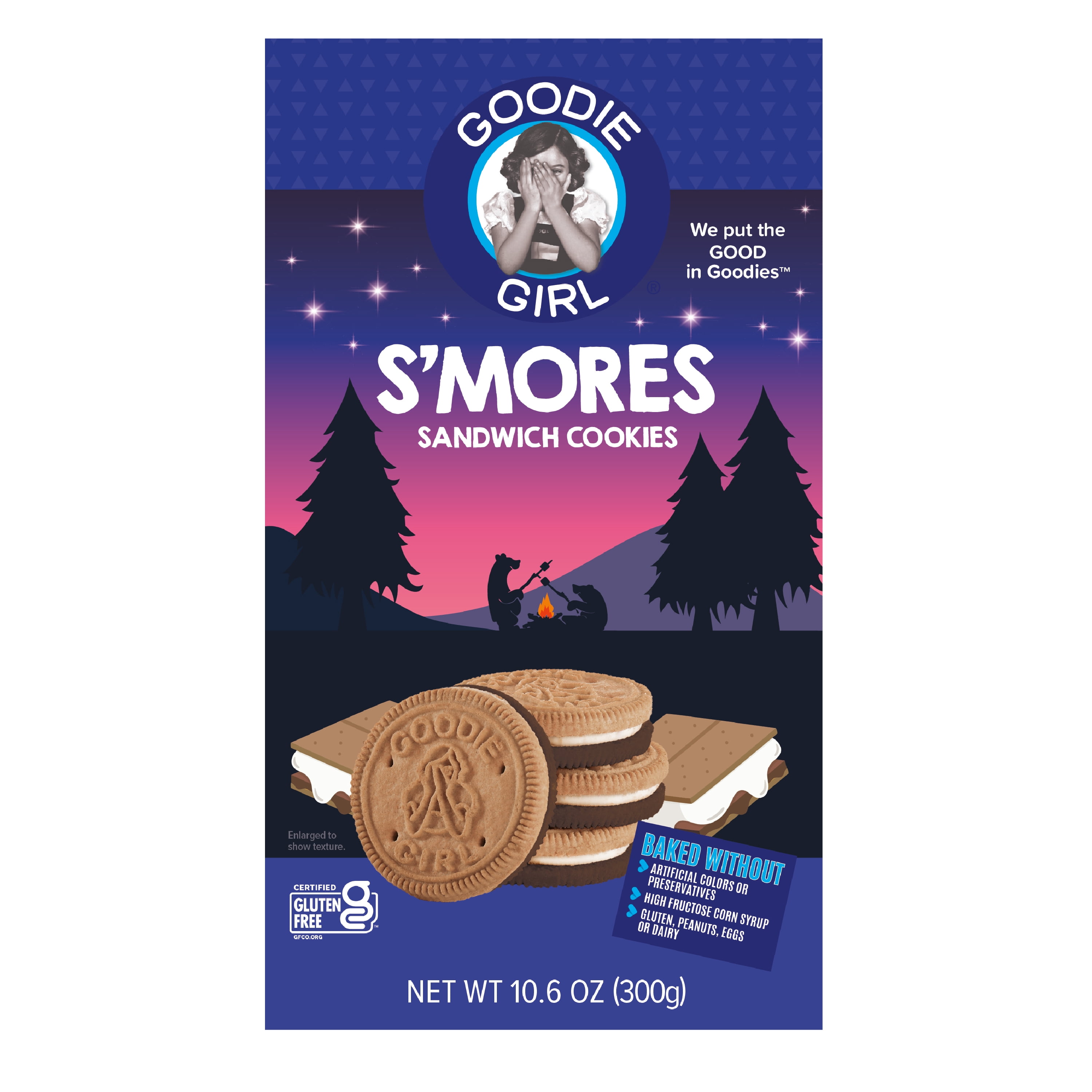 Goodie Girl S’mores Sandwich Cookies, Shelf Stable, 10.6 oz