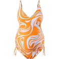 thumbnail image 1 of QWQJ Maillot de Bain Maternité Col en V Monokini Dos Nu à Bretelles, 1 of 8