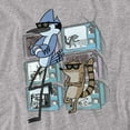 thumbnail image 2 of Regular Show Tv Too Cool Women's T Shirt, Athletic Heather, Small, 2 of 6