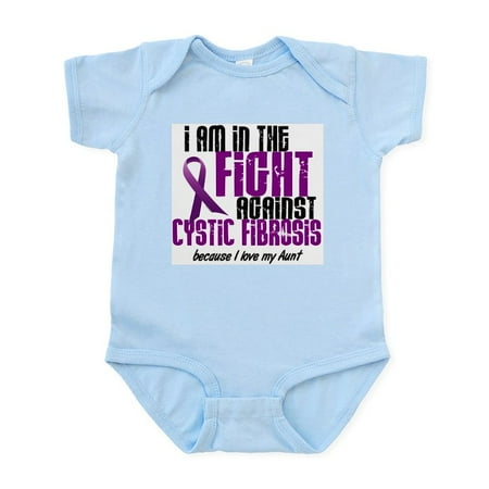 

CafePress - In The Fight Against CF 1 (Aunt) Infant Bodysuit - Baby Light Bodysuit Size Newborn - 24 Months