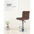 thumbnail image 3 of Jessar - Fixer Collection Adjustable Height Swivel Stools, Set of 2, Brown, 3 of 3