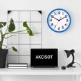 thumbnail image 3 of Reloj de pared AKCISOT de 25 cm, silencioso, sin tictac, batería azul, 3 of 8