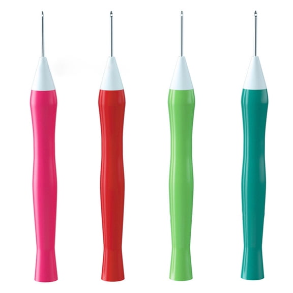 Punch Needle Rug Yarn Punch Needle Portable Embroidery Pen Knitting Embroidery Cross-Stitch Cloth Tools for Punch Needle