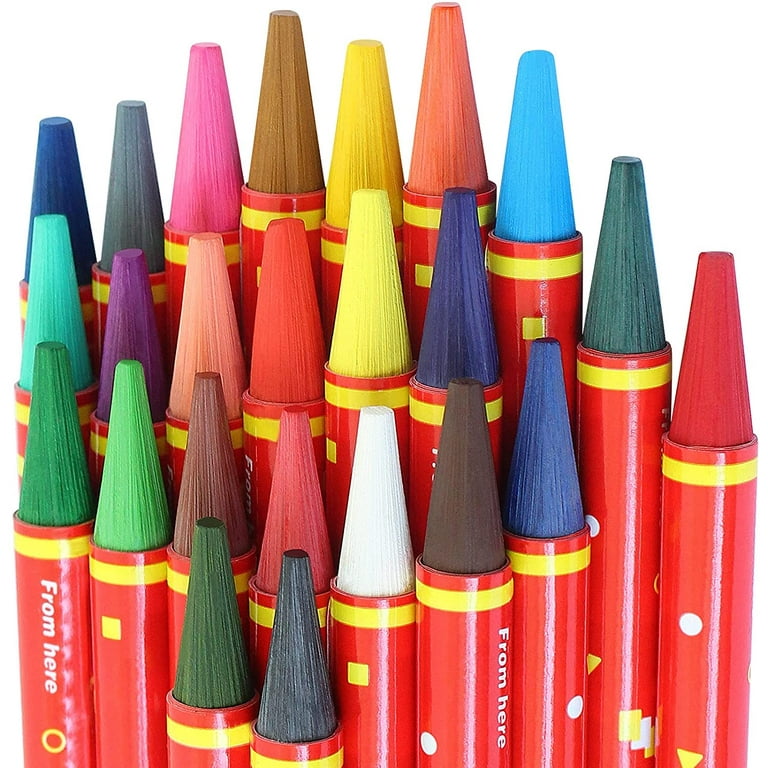 Colored Pencils for Kids 24-Count, FlowerMonaco Pre-Sharpened Drawing Color  Pencil Set Premium Art Supplies Painting Coloring 