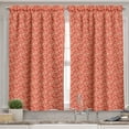 thumbnail image 2 of Ambesonne Valentine's Day Valance & Curtain, Chinese Blossoms, 55"x36", Vermilion Beige, 2 of 6