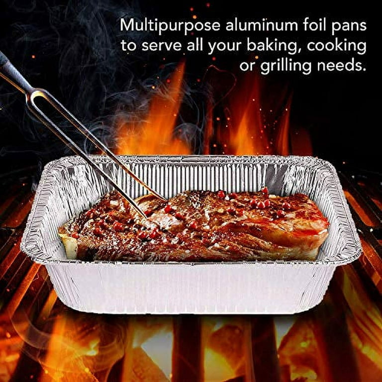 Large Foil Baking Trays With Lid Disposable 9L Aluminium For Restaurant  Takeaway