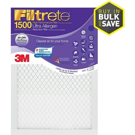 Electrostatic Pleated Air Filter Ultra Allergen Residential 16 X 25 X 1