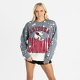 thumbnail image 4 of Women's Gameday Couture  Gray Arizona Cardinals Arch Rivals Faded Wash Sweatshirt, 4 of 7