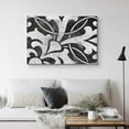 thumbnail image 2 of PixonSign Canvas Print Wall Art Ornate Flower Inspired Pattern Floral Wilderness Illustrations Minimalist Chic Relax/Calm Grey Dark Black and White for Living Room, Bedroom, Office - 12"x18", 2 of 5