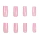 thumbnail image 4 of Uñas postizas acrílicas de cobertura total de Apuakthei, uñas postizas de color rosa, para mujeres y niñas, 24 unidades, 4 of 4