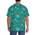 thumbnail image 5 of Haiem Boho Dreamcatcher Men's Casual Shirts Short Sleeve Button Down Shirts Fashion Textured Summer Beach Shirt-4X-Large, 5 of 7