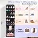 thumbnail image 2 of Organizador de zapatos MISSLO Over the Door, 20 pares, negro, 2 of 7