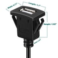 thumbnail image 3 of Cable USB para de Instrumentos, Cable de Extensión USB 2.0 de 1 Metro para Instación de Vehículos, Cable de Enchufe, Enchufe USB 2.0 a Enchu Soledad Tablero de instrumentos para automóvil, 3 of 10