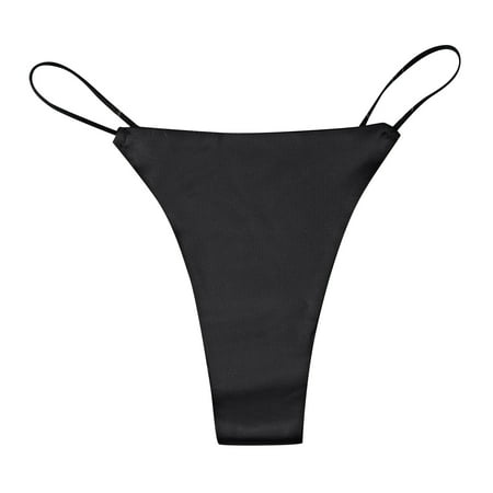 

6 Pack Women s Brief Women Sports Fitness Underwear Thin Sling Ice Silk Seamless Mid Waist T Pants Underwear