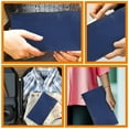 thumbnail image 3 of Phenofice 3Pcs Cash Bag with Smooth Zipper Dark Blue Money Pouch for Document Storage, 3 of 8
