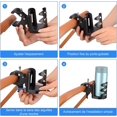 thumbnail image 3 of Portavasos para cochecito, portabotellas con rotación de 360 grados, universal para andadores, sillas de ruedas, bicicletas, cochecitos de motocicleta, fácil de instalar, color negro, 3 of 5