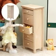 thumbnail image 3 of Cajonera Rústica en Miniatura, Organizador de Madera, Tocador de Almacenamiento: 12 , Hogar, Escena de Vida, Muebles de Decoración Salvador Gabinete del cajón de la casa de muñecas, 3 of 9