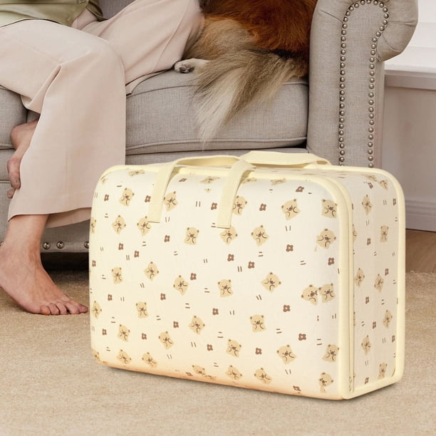 Bolsa de Mudanza de Tela Oxford de Gran Capacidad | Organizador Impermeable y Resistente Al Polvo para Edredones, Ropa y Ropa de Cama | Bolsa de Viaje Multiusos para Mudanzas y Artículos Esenciales D