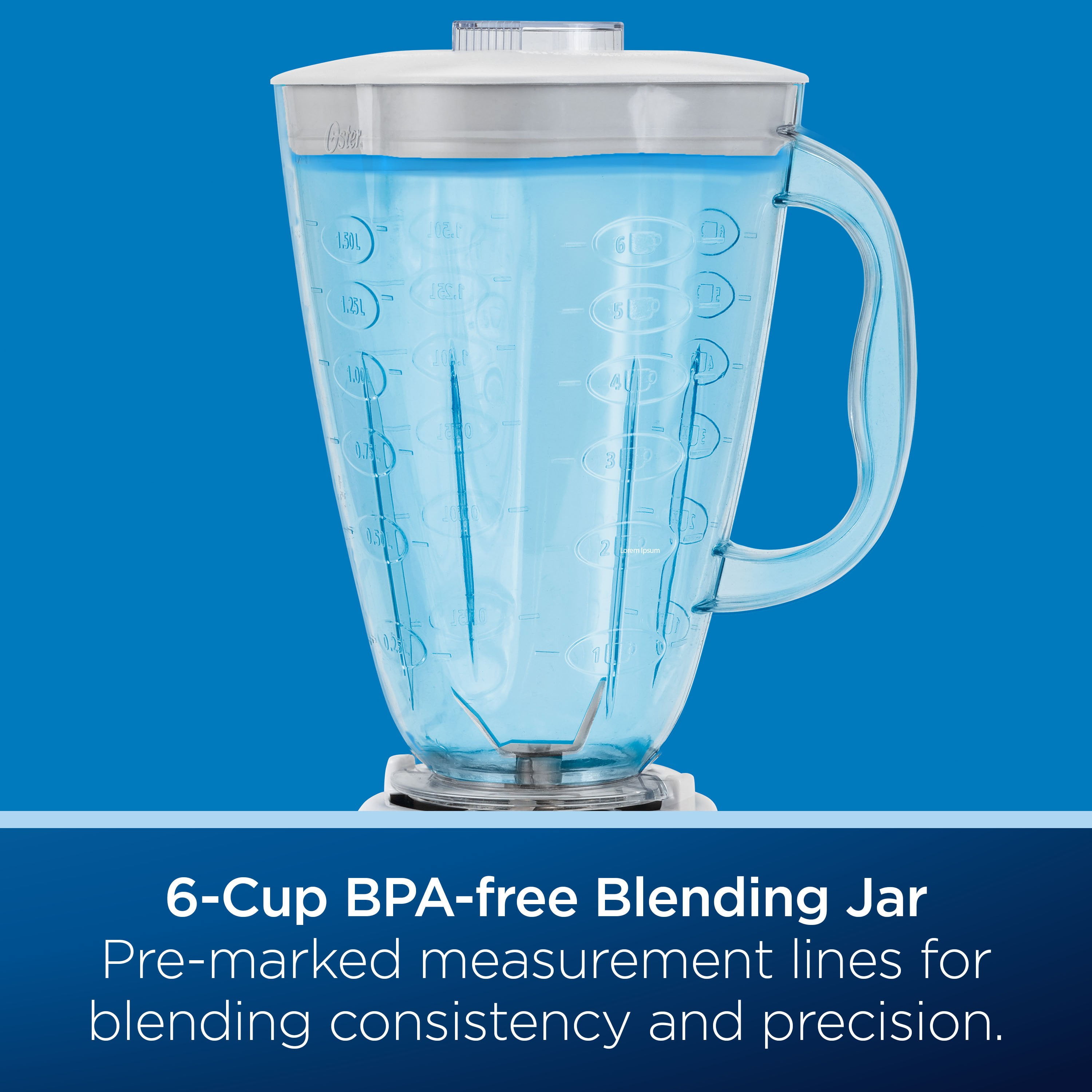 Oster® Classic Series Blender with BPA-Free Plastic Jar, Black